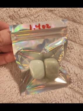 NEW! Amazonite Green-Blue Polished Stones (2pk)